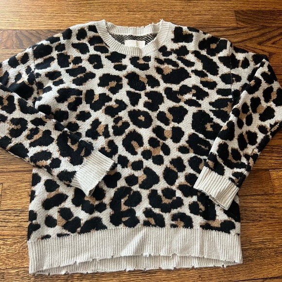 Zadig & Voltaire Cashmere Leopard print sweater - Size XS - Picture 1 of 2